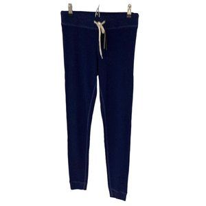 NWT  Monrow Baby Thermal Waffle Cuff Sweats Draw String Blue Varies